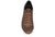vista frontale dall'alto scarpe uomo di tendenza sneaker eleganti sportive marroni in vera pelle con suola leggera alta e rialzata marchio crown gaucho stile casual con punta rotonda calzature artigianali online 100% made in italy comode con negozio a civitanova marche collezione moda spedizioni in tutta Italia pagamento alla consegna
