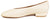 vista laterale ballerine donna color bianco latte in vera pelle, punta rotonda molto ampia, suola flessibile e leggera, tacco basso, modello Angel Alarcon 26104, scarpe artigianali