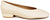 Ballerine donna color bianco latte in vera pelle, punta rotonda molto ampia, suola flessibile e leggera, tacco basso, modello Angel Alarcon 26104, scarpe artigianali