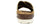 vista dietro ciabatte donna con suola anatomica tipo birkenstock color marrone in camoscio vera pelle, fasce incrociate a X, punta rotonda, suola imbottita in memory, modello L'ARTIGIANO 1278-F817, calzature artigianali 100% Made in Italy