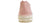 vista dietro espadrillas donna rosa in camoscio vera pelle, punta rotonda, suola intrecciata e leggera, modello MACARENA ELISA43, scarpe artigianali