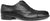 Oxford uomo elegante nera in vera pelle effetto forata, senza lacci con elastico, punta rotonda, suola in gomma cucita, modello GUIDO FERRI 6251, scarpe artigianali 100% Made in Italy con negozio a Civitanova Marche