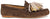 Mocassini stile barca da donna marroni in camoscio, punta rotonda, nappine sfrangiolate giganti, suola flessibile e leggera, modello Angel Alarcon 26099, scarpe artigianali