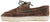 vista laterale mocassini barca uomo stile espadrillas marroni testa di moro in camoscio vera pelle, punta rotonda, suola intrecciata e leggera, modello MACARENA LUIS12, scarpe artigianali
