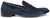 Mocassini uomo eleganti blu in camoscio vera pelle, suola in vero cuoio cucita, punta rotonda, modello GUIDO FERRI 6487, scarpe artigianali 100% Made in Italy con negozio a Civitanova