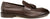 Mocassini uomo eleganti marroni testa di moro in vera pelle, nappine, punta rotonda grande, suola in vero cuoio cucita con mezza piantina in gomma antiscivolo, modello GUIDO FERRI 6649, scarpe artigianali 100% Made in Italy