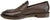 vista laterale mocassini uomo eleganti marroni testa di moro in vera pelle, punta rotonda grande, suola in vero cuoio cucita con mezza piantina in gomma antiscivolo, modello GUIDO FERRI 6648, scarpe artigianali 100% Made in Italy