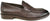Mocassini uomo eleganti marroni testa di moro in vera pelle, punta rotonda grande, suola in vero cuoio cucita con mezza piantina in gomma antiscivolo, modello GUIDO FERRI 6648, scarpe artigianali 100% Made in Italy