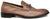Mocassini uomo eleganti color cuoio in vera pelle, con morsetto, suola in vero cuoio cucita, punta rotonda, modello GUIDO FERRI 6485, scarpe artigianali 100% Made in Italy con negozio a Civitanova