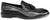 Mocassini uomo eleganti neri per cerimonia, in vera pelle, con nappine, suola in vero cuoio cucita, modello GUIDO FERRI 6486, scarpe artigianali 100% Made in Italy