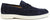 Mocassini uomo sportivi in camoscio blu scuro vera pelle, suola beige in eva super leggera rialzata, modello GUIDO FERRI 6643, scarpe artigianali Made in Italy