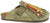 Sabot donna color verde salvia in camoscio vera pelle, punta rotonda, suola imbottita in memory tipo birkenstock, modello L'ARTIGIANO 1260-F698, calzature artigianali 100% Made in Italy