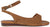 Sandali donna color cuoio in camoscio vera pelle, modelli con fascia perfetti per alluce valgo, cinturino alla caviglia regolabile, tacco basso comodo, calzature artigianali Angel Alarcon articolo 26071