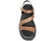 vista dall'alto sandali donna cuoio stile platform in vera pelle, plantare in memory imbottito super comodo, punta quadrata, stile fasciato ottimo per alluce valgo, fibbia dorata, calzature artigianali 100% Made in Italy, Francesco Brunelli AE6331
