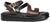 Sandali donna marroni stile platform in vera pelle, plantare in memory imbottito super comodo, punta quadrata, stile fasciato ottimo per alluce valgo, fibbia dorata, calzature artigianali 100% Made in Italy, Francesco Brunelli AE6331