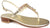 Sandali gioiello donna stile capri con infradito color oro platino in vera pelle laminata, vere pietre di positano super luminose, suola in vero cuoio, articolo 1390, calzature artigianali 100% Made in Italy con negozio a Civitanova Marche