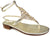 Sandali gioiello donna stile capri con infradito color oro platino in vera pelle laminata, vere pietre di positano super luminose, suola in vero cuoio, articolo rombo 961, calzature artigianali 100% Made in Italy con negozio a Civitanova Marche