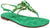 Sandali gioiello donna stile capri con infradito color verde in camoscio vera pelle, vere pietre di positano super luminose, suola in vero cuoio, articolo 1228, calzature artigianali 100% Made in Italy con negozio a Civitanova Marche