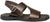 Sandali uomo eleganti marroni testa di moro in vera pelle, patta centrale con bullone, calzature artigianali 100% Made in Italy, articolo francescano 4506
