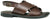 Sandali bassi donna marroni testa di moro in vera pelle, modello francescano, cinturini intrecciati e fasciati, calzature artigianali 100% Made in Italy, articolo 1910