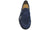 vista dall'alto scarpe doppia fibbia uomo eleganti blu in camoscio vera pelle, suola in vero cuoio cucita, punta rotonda, modello GUIDO FERRI 6489, scarpe artigianali 100% Made in Italy