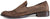 vista laterale scarpe doppia fibbia uomo eleganti marroni in camoscio vera pelle, suola in vero cuoio cucita, punta rotonda, modello GUIDO FERRI 6489, scarpe artigianali 100% Made in Italy