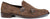 Scarpe doppia fibbia uomo eleganti marroni in camoscio vera pelle, suola in vero cuoio cucita, punta rotonda, modello GUIDO FERRI 6489, scarpe artigianali 100% Made in Italy