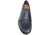 vista dall'alto scarpe doppia fibbia uomo eleganti blu in vera pelle intrecciata, suola in vero cuoio cucita, punta rotonda, modello GUIDO FERRI 6637, scarpe artigianali 100% Made in Italy