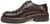 vista laterale paraboot uomo marrone testa di moro in vera pelle di bufalo con lacci, suola carrarmato in EVA super leggera, occhielli a forma di gancio, modello GUIDO FERRI 6680, scarpe ingegnere artigianali Made in Italy con negozio a Civitanova