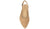 vista dall'alto slingback basse donna beige sabbia a punta in vera pelle scamosciata, scarpe stile chanel aperte dietro con cinturino, suola leggera, tacco basso, modello FRANCESCO BRUNELLI BA6100, calzature artigianali 100% Made in Italy