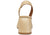 vista dietro slingback donna color beige cammello a punta rotonda in vera pelle, pianta larga, con tacco altezza media di forma larga, decoltè stile chanel aperte dietro con cinturino elastico, tacco comodo, modello ANGEL ALARCON 26068, calzature artigianali a Civitanova
