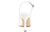 vista dietro slingback chanel donna bianche a punta in vera pelle con tacco a rocchetto, scarpe da sposa, fondo in vero cuoio, decoltè aperte dietro con cinturino alla caviglia, tacco comodo medio alto, modello GIANMARCO F. ET195, calzature artigianali made in italy con negozio a Civitanova