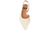 vista dall'alto slingback donna color beige bianco panna a punta con tacco basso in vera pelle, decoltè stile chanel aperte dietro e laterale con cinturino elastico, tacco comodo, modello ANGEL ALARCON 26017, calzature artigianali