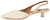 vista laterale slingback donna color beige bianco panna a punta con tacco basso in vera pelle, decoltè stile chanel aperte dietro e laterale con cinturino elastico, tacco comodo, modello ANGEL ALARCON 26017, calzature artigianali