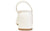 vista dietro slingback donna color bianco panna a punta rotonda in vera pelle, pianta larga, con tacco altezza media di forma larga, decoltè stile chanel aperte dietro con cinturino elastico, tacco comodo, modello ANGEL ALARCON 26067, calzature artigianali a Civitanova