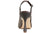 vista dietro slingback chanel donna con tacco a rocchetto color marrone testa di moro a punta in vera pelle, fondo in vero cuoio, decoltè aperte dietro con cinturino alla caviglia, tacco comodo medio alto, modello GIANMARCO F. ET195, calzature artigianali made in italy con negozio a Civitanova