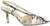 Slingback chanel donna a punta con tacco a rocchetto color effetto pitonato in vera pelle, fondo in vero cuoio, decoltè aperte dietro con cinturino alla caviglia, tacco comodo medio, modello LE FABIAN 9335, calzature artigianali made in italy con negozio a Civitanova