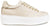 Sneaker donna color greige panna in vera pelle, suola alta leggera e rialzata, modello Crown New Marina, scarpe artigianali Made in Italy
