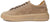 vista laterale sneaker uomo color grigio tortora in vera pelle scamosciata, suola beige alta e rialzata, modello 4190, scarpe artigianali Made in Italy con negozio a Civitanova