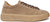 Sneaker uomo color grigio tortora in vera pelle scamosciata, suola beige alta e rialzata, modello 4190, scarpe artigianali Made in Italy con negozio a Civitanova