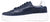 vista laterale sneaker uomo eleganti blu in vera pelle con dettagli in camoscio e tallone in pelle bianca, suola leggera e rialzata, modello ACS Exclusive AR80, scarpe artigianali Made in Italy con negozio a Civitanova Marche
