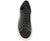 SNEAKER UOMO PELLE MARTELLATA NERA SUOLA BEIGE