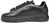 vista laterale sneaker uomo nera elegante in vera pelle dall'effetto squamata pitonata, suola nera total black leggera e rialzata, modello ACS Exclusive AR52, scarpe artigianali Made in Italy con negozio a Civitanova Marche