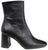 scarpe donna di tendenza tronchetti neri a punta quadrata in vera pelle marchio angel alarcon 25576 stivaletti eleganti con tacco medio largo e comodo e cerniera laterale calzature artigianali online con negozio a civitanova marche collezione moda spedizioni in tutta Italia pagamento alla consegna