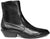 Tronchetto texano donna nero in vera pelle, tacco basso molto comodo, cerniera laterale, articolo ANIMA AW400, scarpe artigianali Made in Italy con negozio a Civitanova Marche