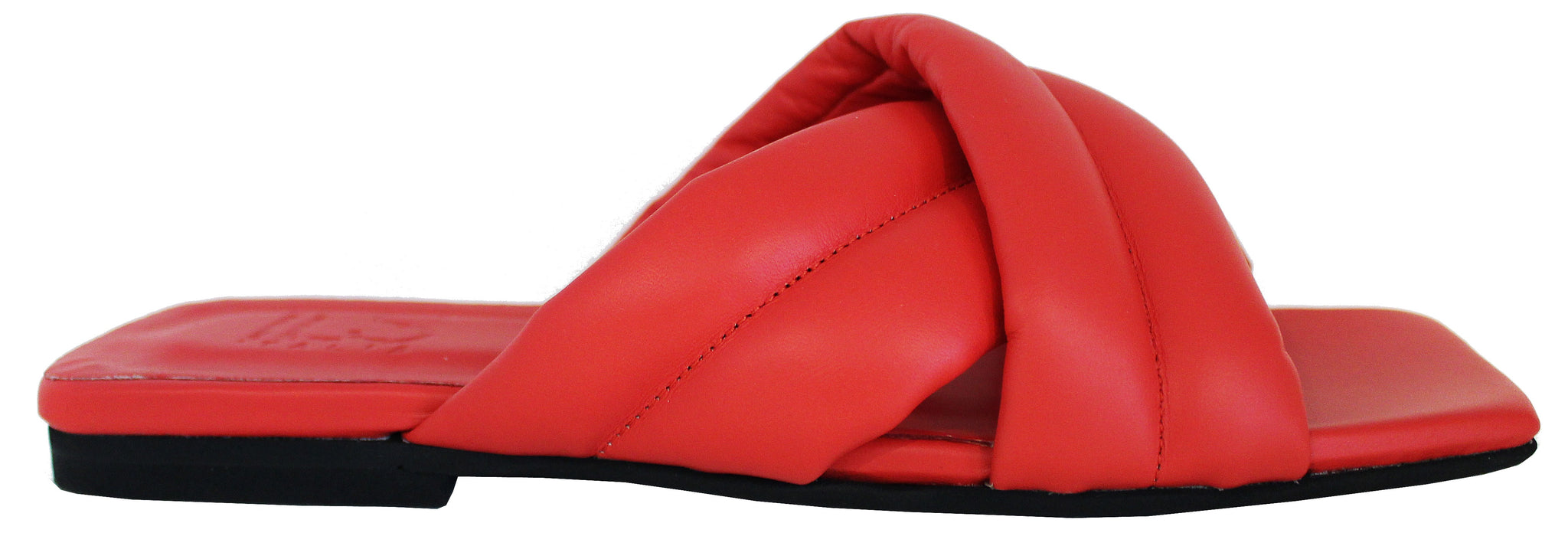 CIABATTINA DONNA PELLE ROSSO| ACS Calzature Italiane