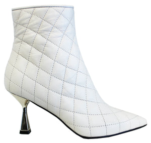 TRONCHETTO DONNA PELLE BIANCO| ACS Calzature Italiane