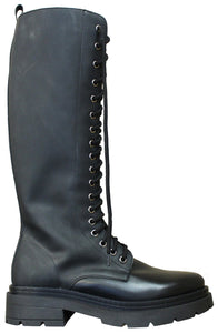 ANFIBIO ALTO PELLE NERA| ACS Calzature Italiane1