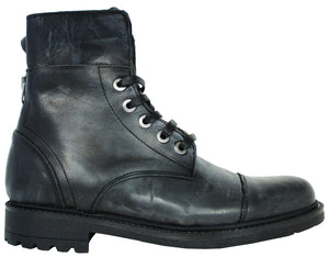 ANFIBIO UOMO PELLE NERO| ACS Calzature Italiane