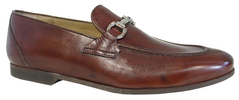Scarpe mocassino uomo con morsetto tipo gucci articolo CAR06 in pelle marrone cuoio con suola in gomma antiscivolo molto leggera in vera pelle e 100% made in italy scarpe con negozio a civitanova marche collezione moda primavera estate 2021